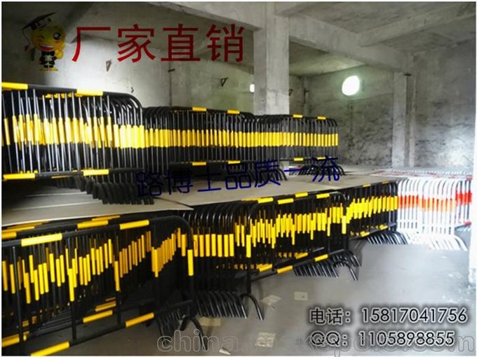 中山鍍鋅管鐵馬 移動護欄 移動鐵馬  安全防護欄 建筑施工圍欄圖片