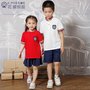 2017夏季全棉学生运动服套装短袖幼儿园服定做