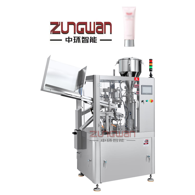 中環活塞式水漾輕盈cc霜軟管灌裝封尾機
