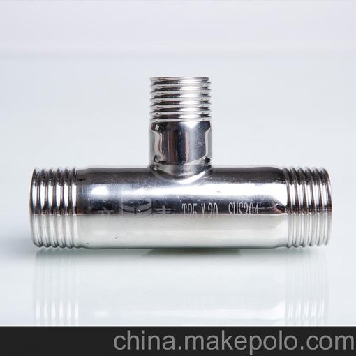 立豐錐螺紋薄壁不銹鋼異徑三通管件 廣東304不銹鋼管件批發(fā)圖片