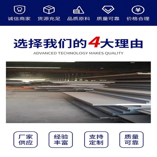 山東鋼鐵報價Q360B開平定尺鋼板價格圖片