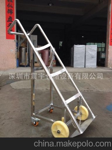 銷售老虎車 倉庫貨物搬運(yùn)手推車 貨倉車生產(chǎn)廠家手推油桶搬運(yùn)車圖片