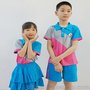 2017通荣夏季新款儿童短袖校服定制 校服订做