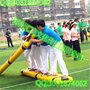 三亚充气趣味体育器材厂家 毛毛虫  绑腿跑  障碍赛