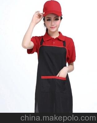 駐馬店依諾定做咖啡店工作服圍裙圖片