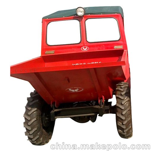 工地前卸式四輪翻斗車_建筑工程翻斗車_農(nóng)用運(yùn)輸型四輪翻斗車圖片