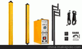 厂家直销红外线安钱光电开关/安全光栅,冲压机液压机安全保护专家