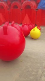 浮球航道警示浮标单双耳塑料大型水上串联海上船防撞养殖浮漂球体
