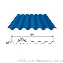 宏鑫源750彩钢压型板厂家 海蓝色压型彩钢瓦 不生锈 不漏雨