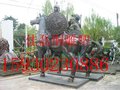 铜雕骑马武士 欧式雕塑 铸铜人物 铜雕马 武士骑马雕塑 景观雕塑
