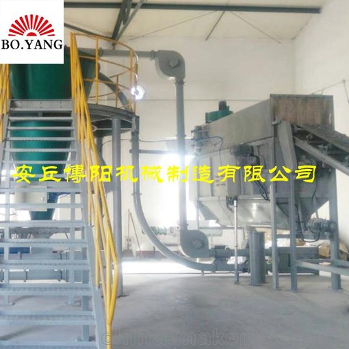 草甘膦自動(dòng)破袋機(jī)，自動(dòng)拆袋廢袋收集機(jī)圖片