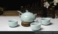 龙泉青瓷 凤翔茶具批发 玲珑茶具套装 陶瓷礼品茶具定制加logo