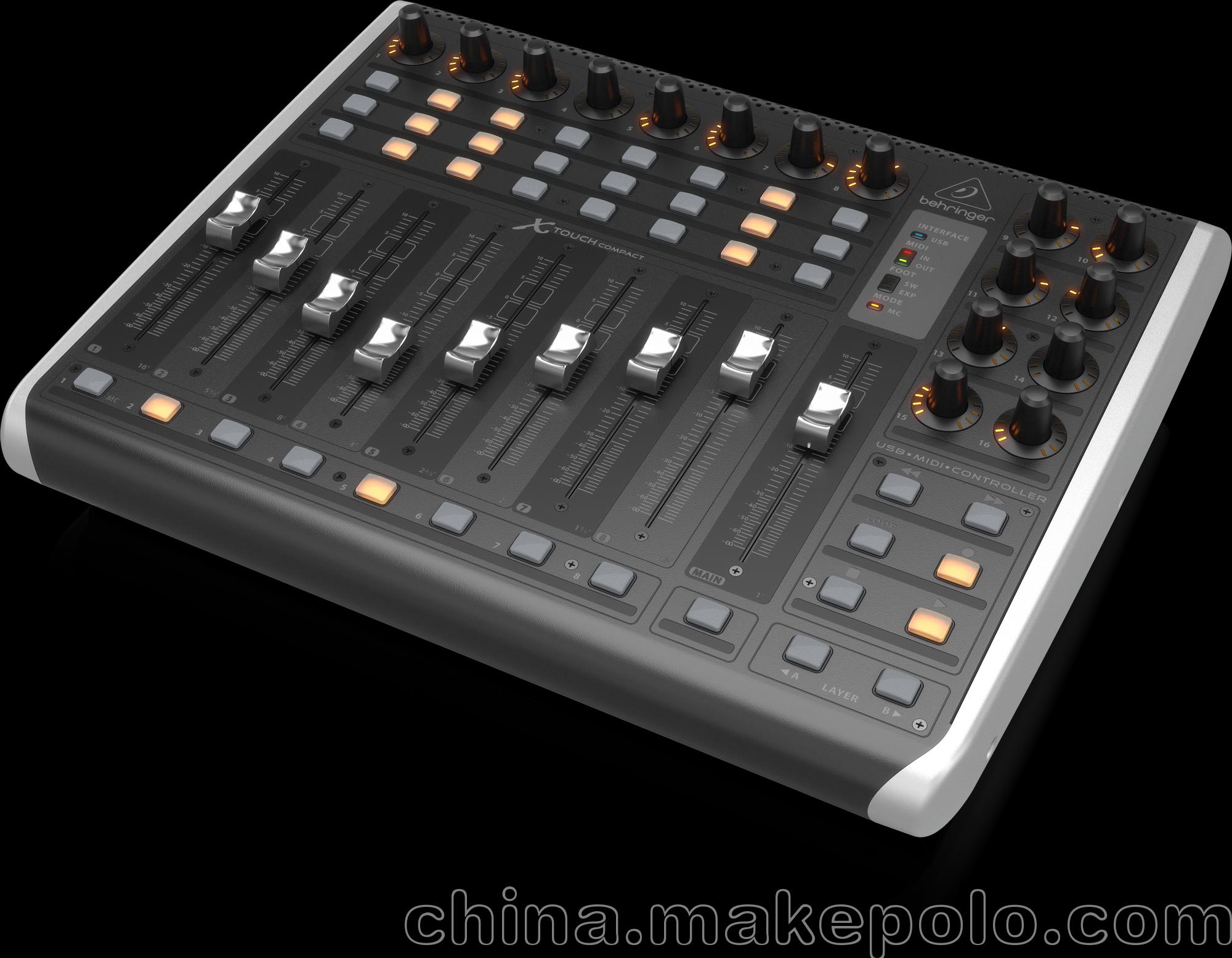 Behringer X-Touch Compact 錄音棚USB/MIDI控制器DAW數字控制臺