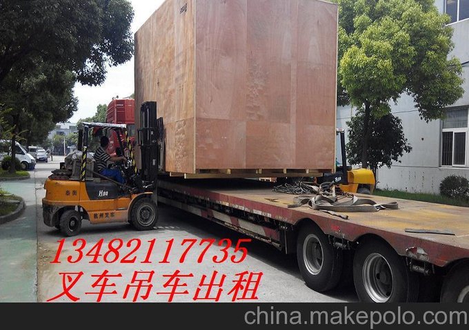 大盈5噸叉車出租 設(shè)備裝卸 松江區(qū)35噸吊車出租吊裝圖片