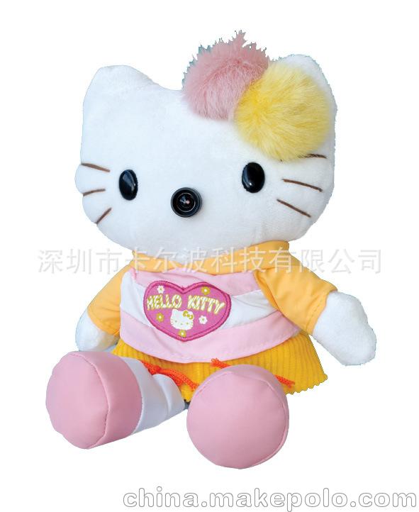 公仔HELLO KITTY电脑视频摄像头批发 可水洗镜头