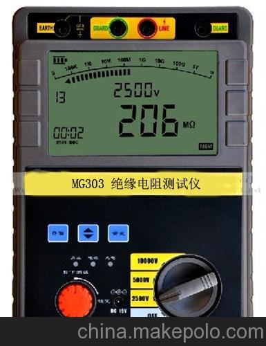 數字絕緣電阻測試儀，抗干擾強、交直流兩用、操作簡(jiǎn)單圖片