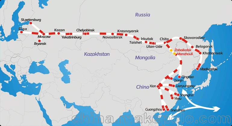 中俄班列 南昌-莫斯科沃尔希.