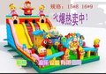 2016年新款猪猪侠充气滑梯拉动商场经济