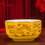 九寿陶瓷寿碗4.5寸加logo定做工厂