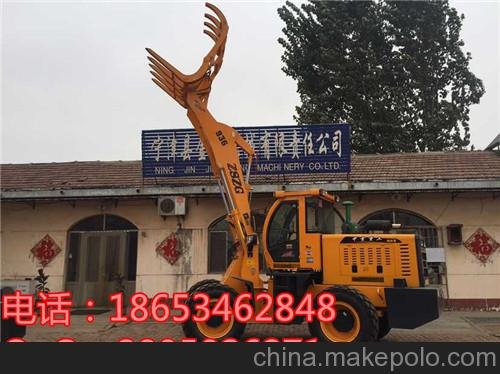 加長臂抓木機圖片 裝載機改抓木機一機兩用價格圖片