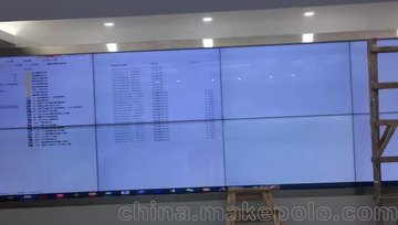 中山某公安局会议室55寸液晶屏2×5拼接触摸屏案例
