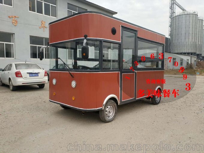 多美味小吃車多功能早餐車售貨鹵肉卷餐車圖片