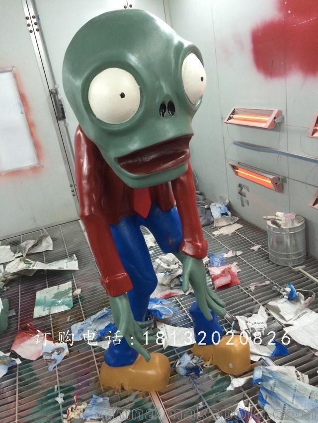 玻璃钢僵尸雕塑,卡通玻璃钢雕塑