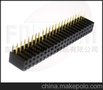 供应PH2.0mm双排单侧插排母塑高7.2mm