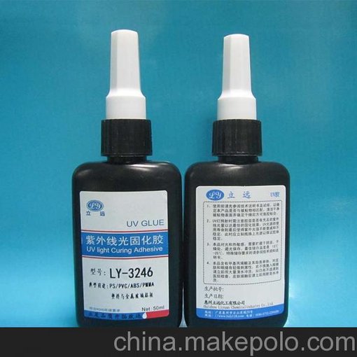 廠家直銷惠州壓克力UV膠，PMMA專用耐高溫、高強(qiáng)度無影膠圖片