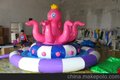 供应万森小章鱼充气水滑梯水上乐园享受水上娱乐