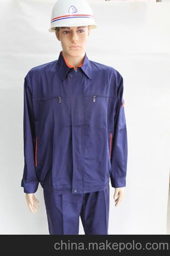 2015春秋長袖工作服套裝男女士勞保服工裝汽修工程服工廠制服圖片