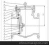 自贡永固专供四川阀门旋启式止回阀Ｈ44Ｈ-16Ｃ