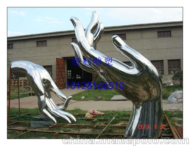 不銹鋼手指雕塑廠家 朋利工藝雕塑 不銹鋼創(chuàng)意雕塑公司圖片