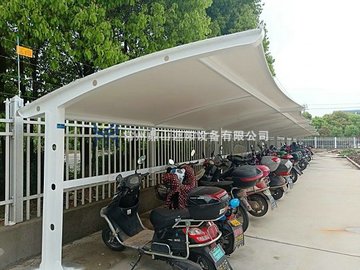 常州车棚 电动车充电车棚 自行车停车棚 常州膜结构