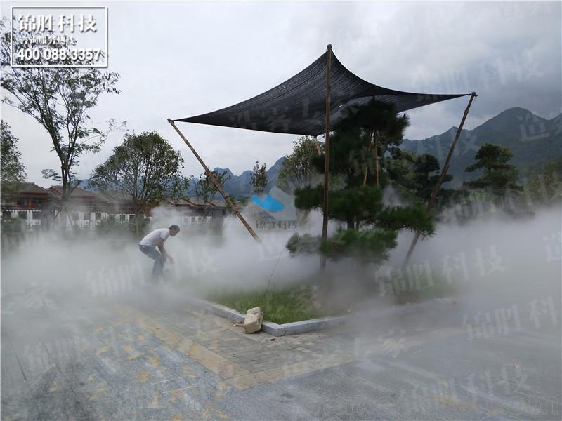 貴州噴霧降溫 貴州人造霧降溫設備 噴霧景觀 人造霧冷霧系統安裝